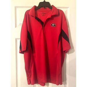 PGA Tour University of Georgia Bulldogs Polo Men's Large Red and Black